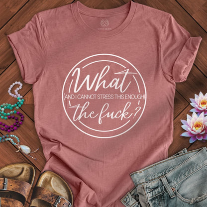 Printify T-Shirt What Tee Heather Mauve / S