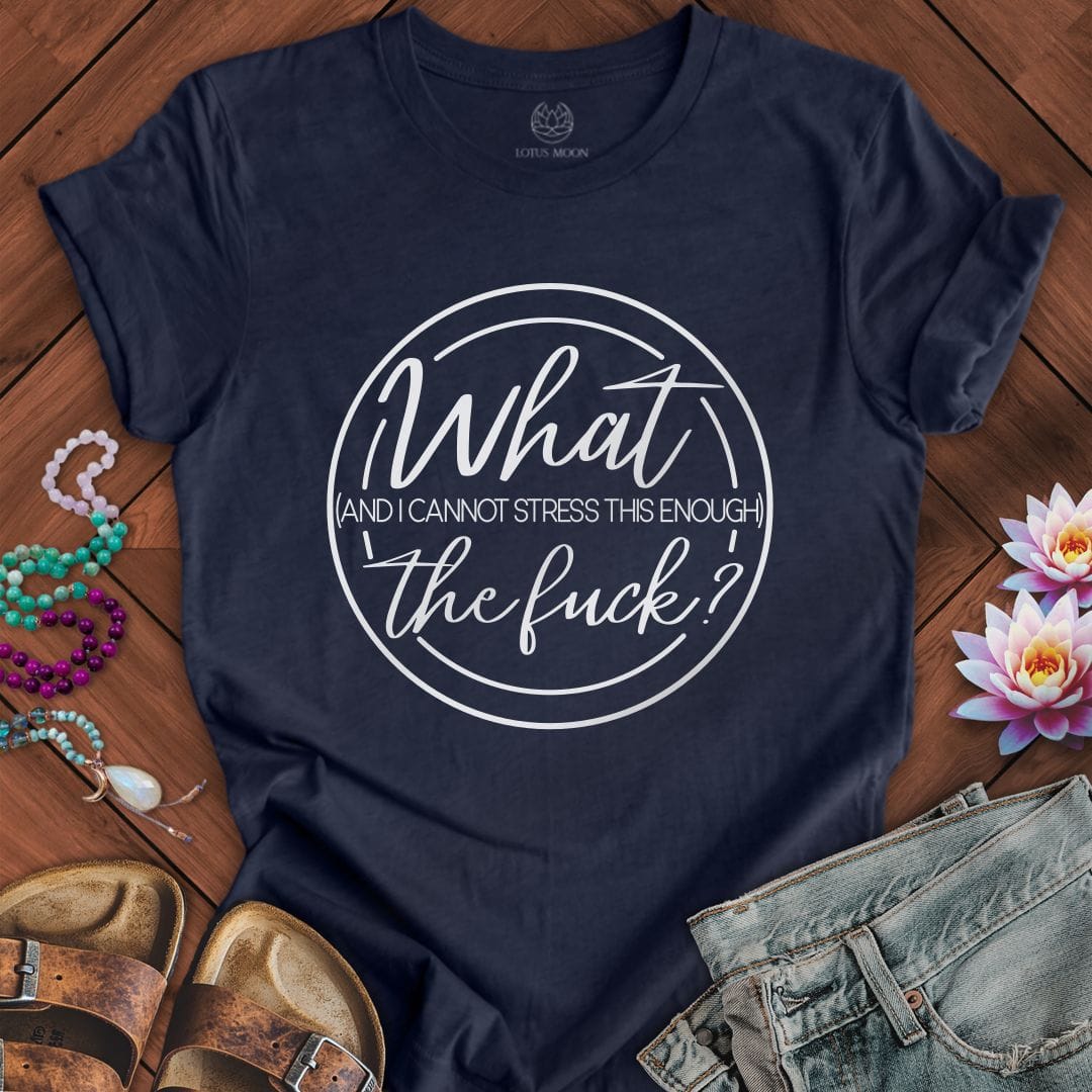 Printify T-Shirt What Tee Heather Midnight Navy / S