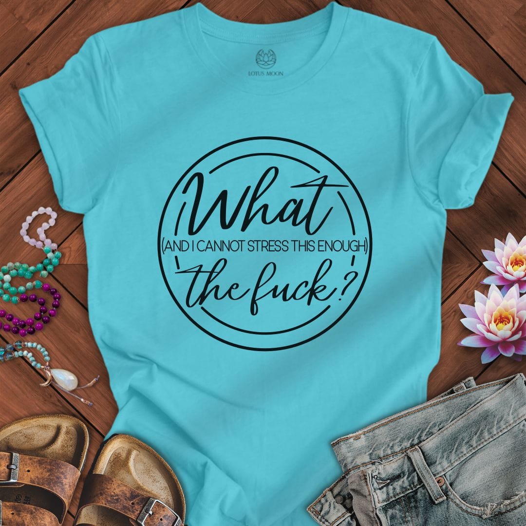 Printify T-Shirt What Tee Turquoise / S