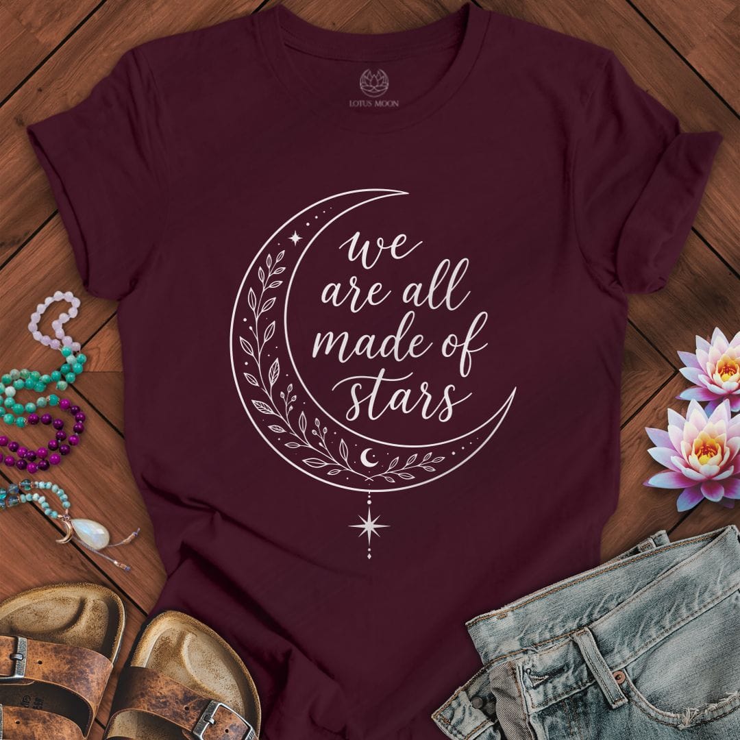 Printify T-Shirt What We're Made Of Tee Maroon / S