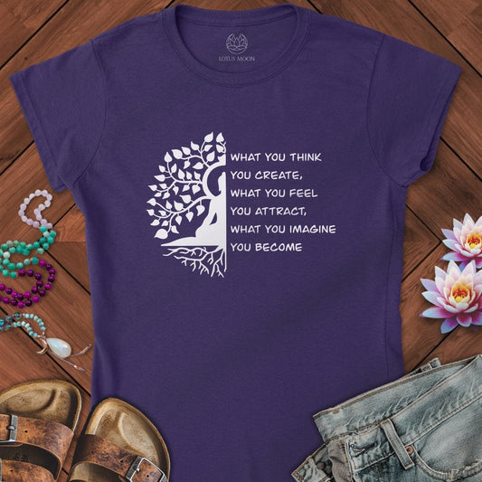 What You Think Fitted Tee Purple