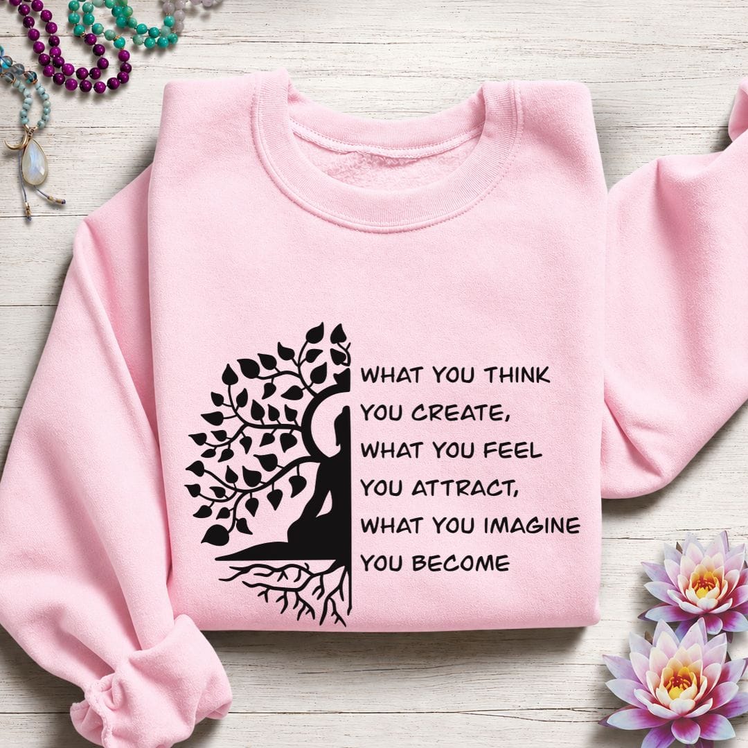 What You Think Sweatshirt Light Pink
