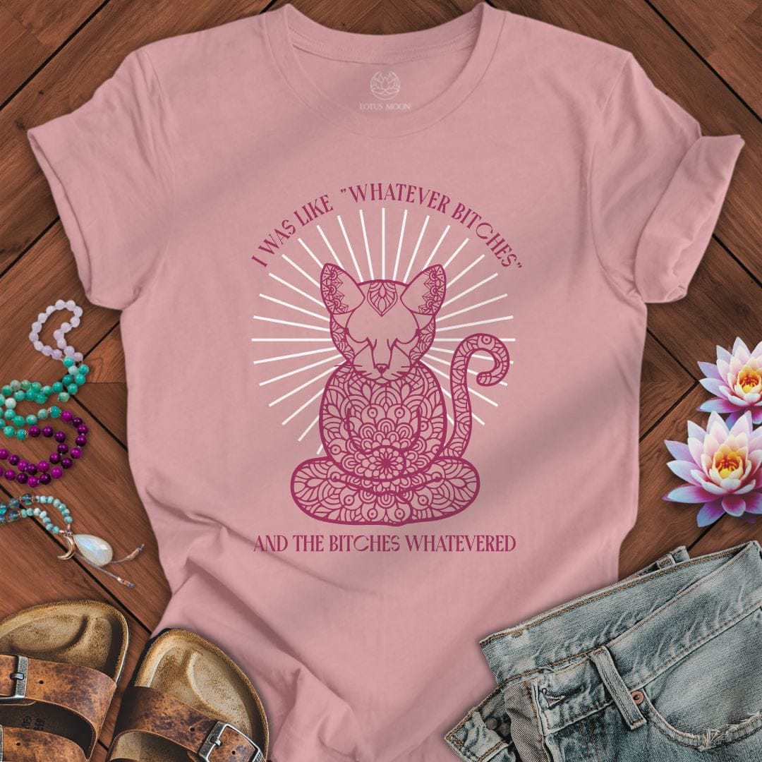 Whatever Cat Tee Orchid