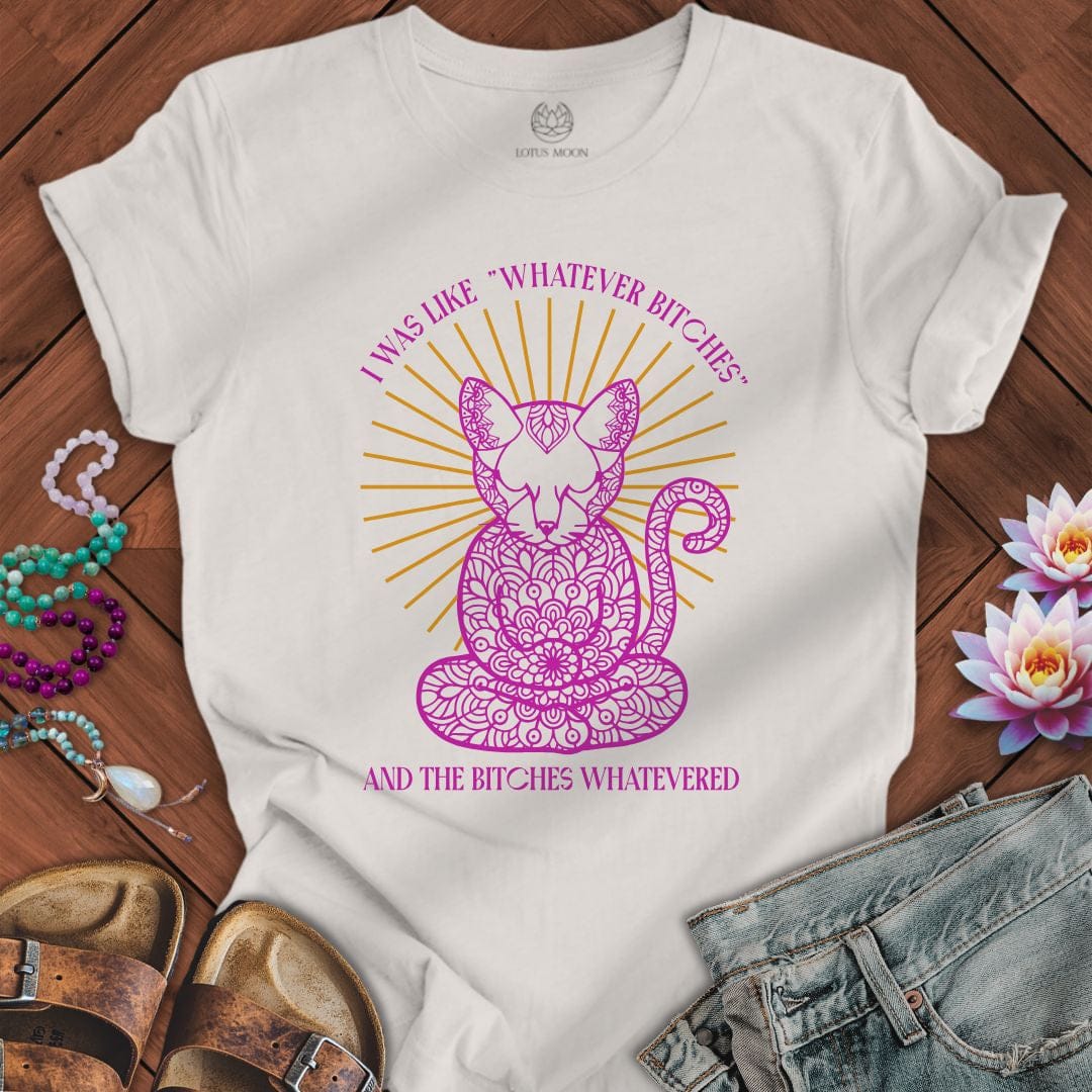 Whatever Cat Tee Vintage White