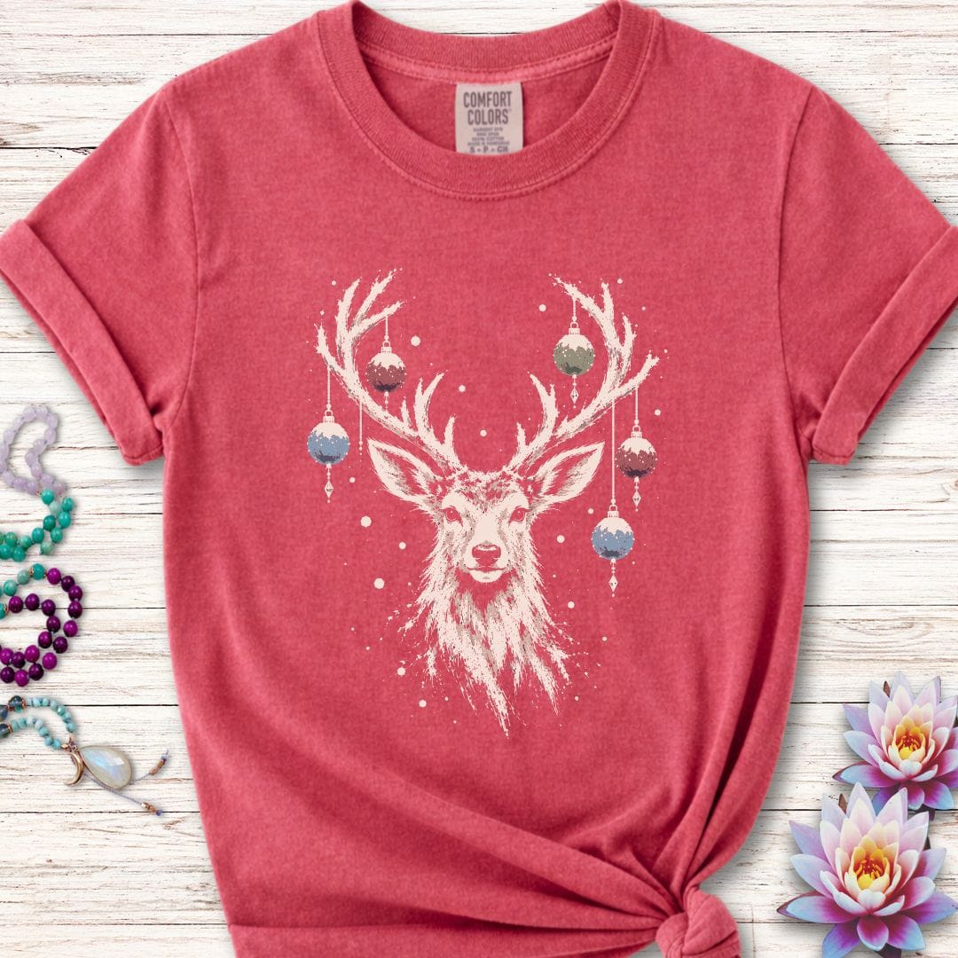 Whimsical Deer Premium Tee Crimson