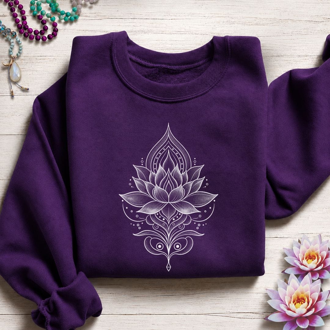 White Lotus Sweatshirt Purple