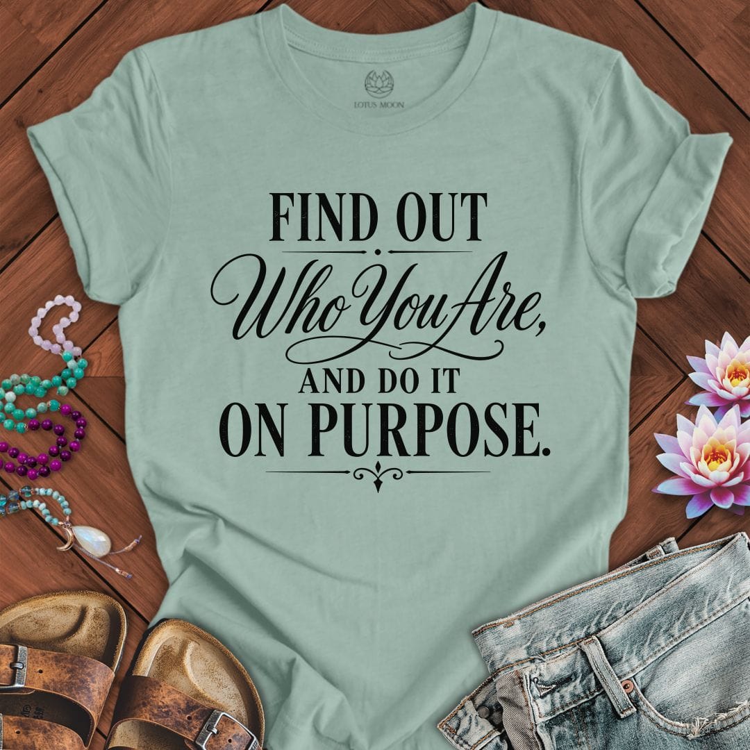 Printify T-Shirt Who You Are Tee Dusty Blue / S