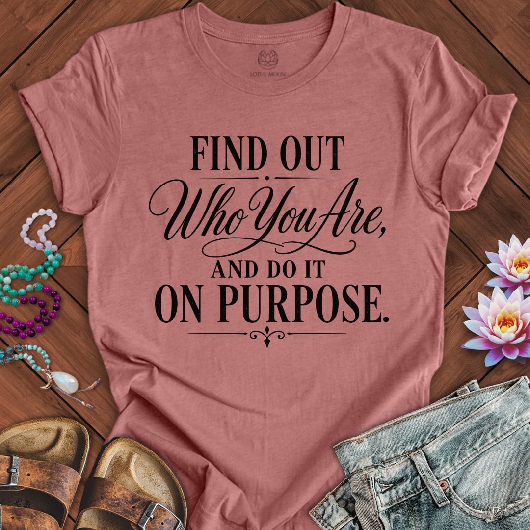 Printify T-Shirt Who You Are Tee Heather Mauve / S