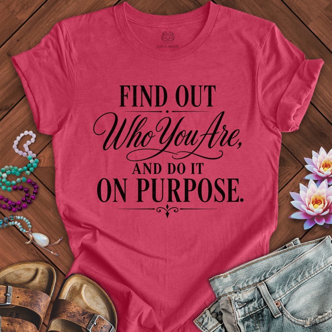 Printify T-Shirt Who You Are Tee Heather Raspberry / S