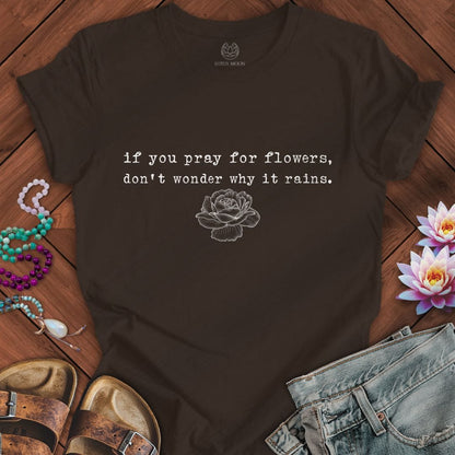 Printify T-Shirt Why It Rains Tee Brown / S