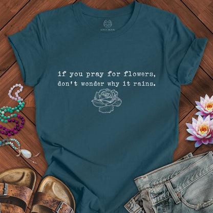 Printify T-Shirt Why It Rains Tee Deep Teal / S