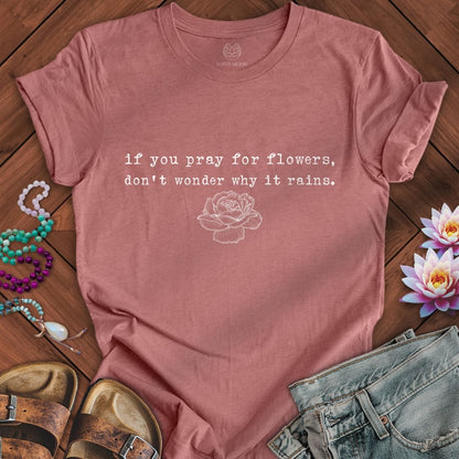 Printify T-Shirt Why It Rains Tee Heather Mauve / S