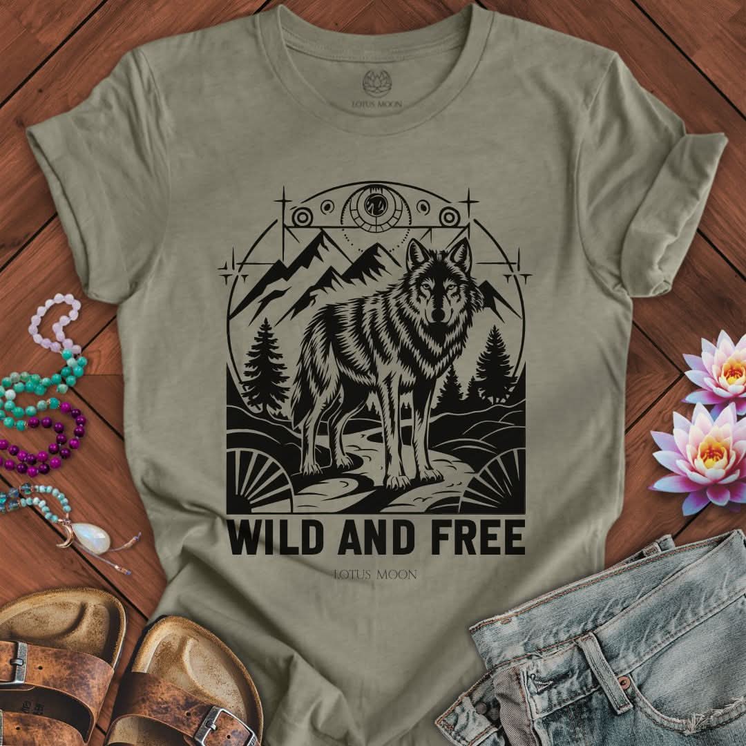 Wild And Free Tee Heather Stone