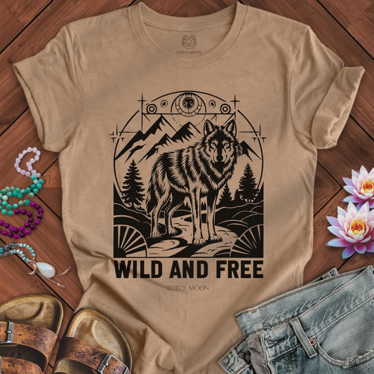 Wild And Free Tee Heather Tan