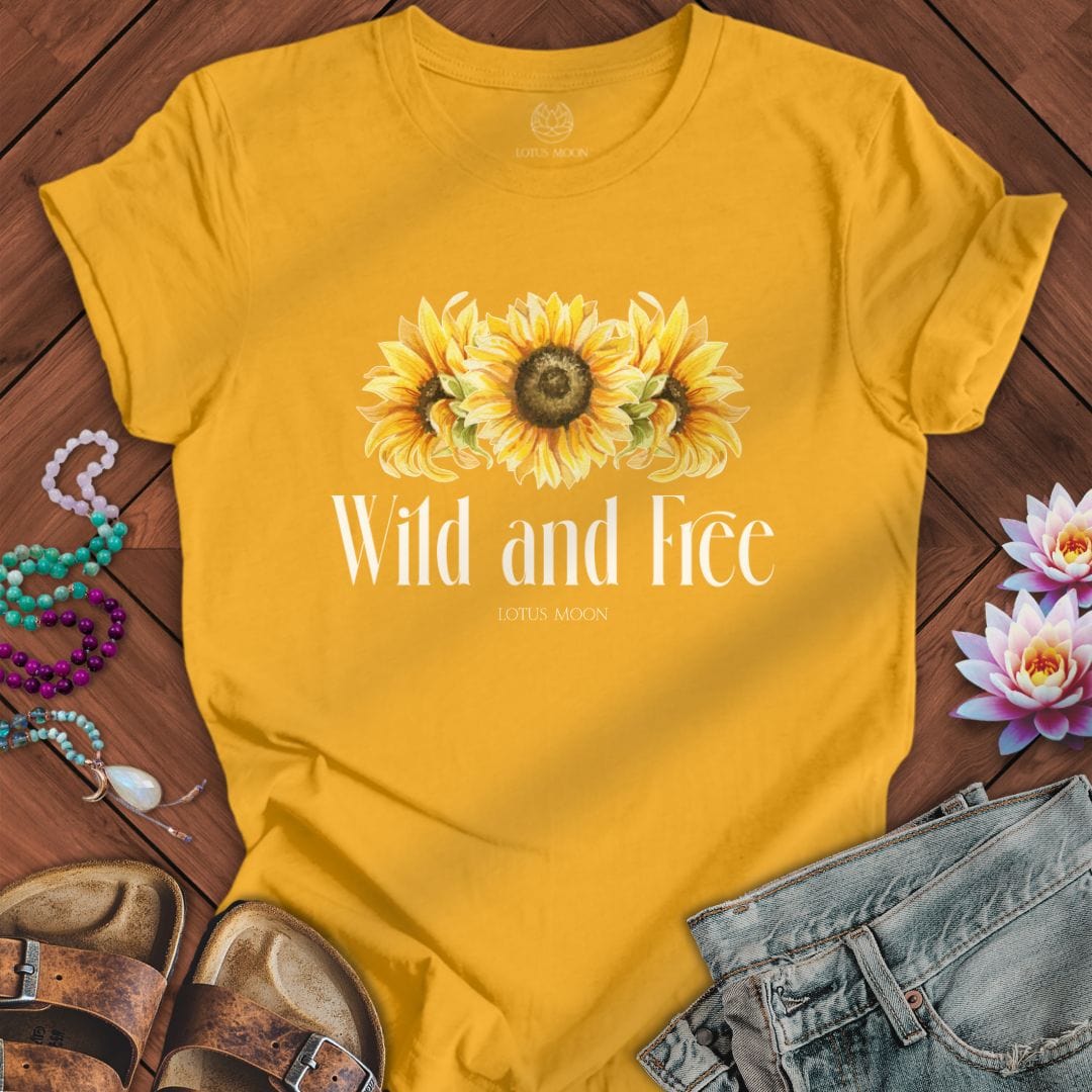 Wild and Free Tee Mustard