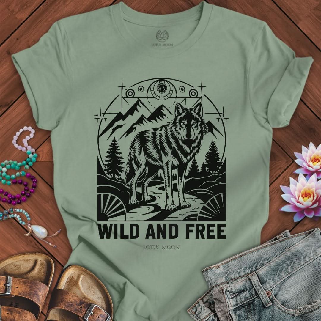 Wild And Free Tee Sage