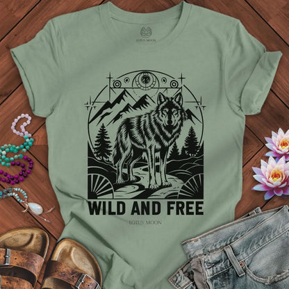 Wild And Free Tee Sage
