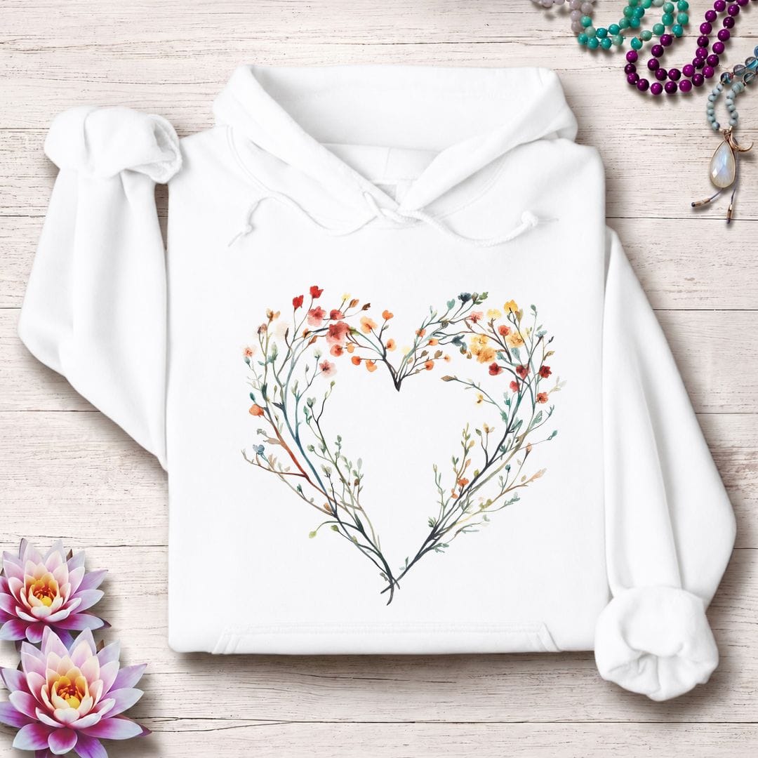 Printify Hoodie Wild Heart Hoodie White / S