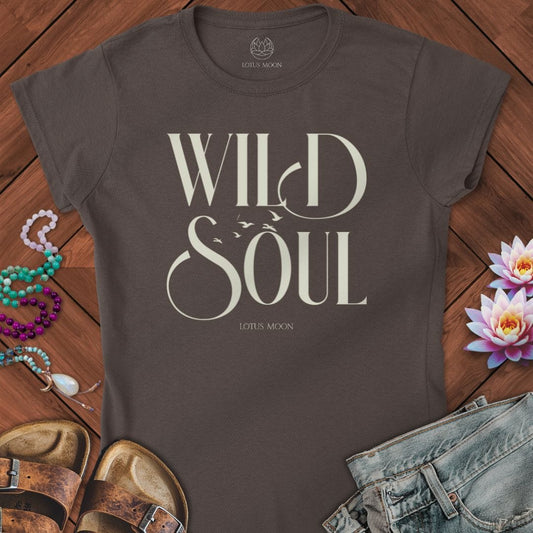 Wild Soul Fitted Tee Dark Chocolate