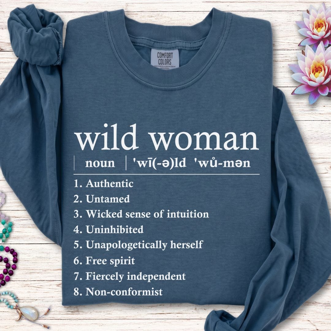 Wild Woman Definition Long Sleeve Tee Midnight