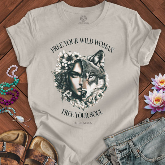 Wild Woman Tee Heather Dust