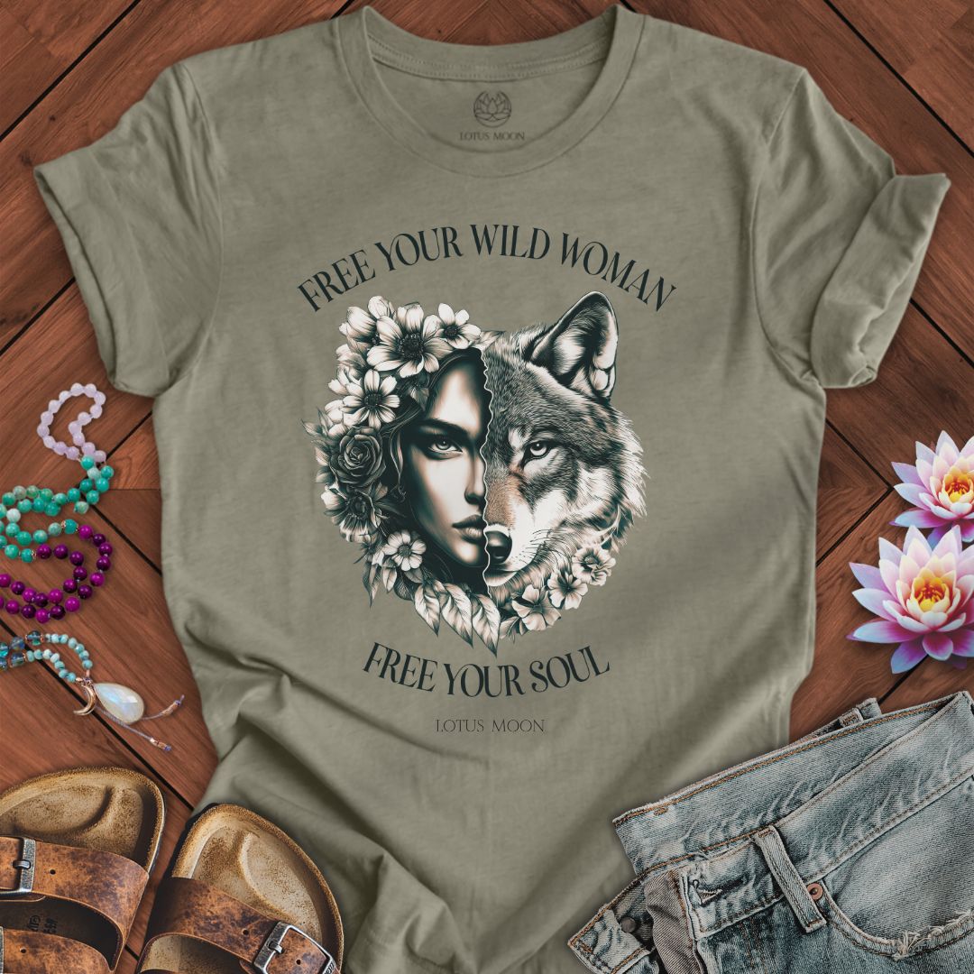 Wild Woman Tee Heather Stone