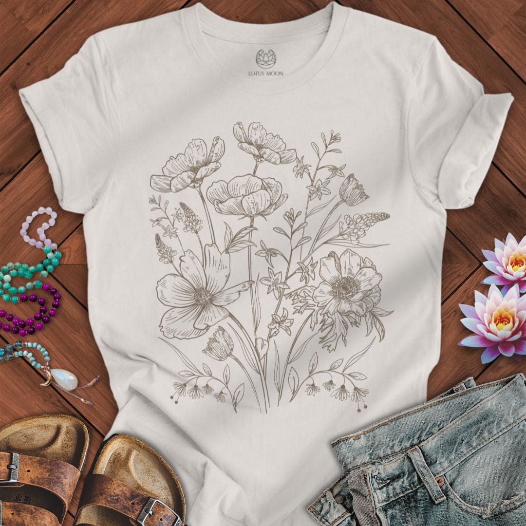 Wildflower Graphic Tee Vintage White