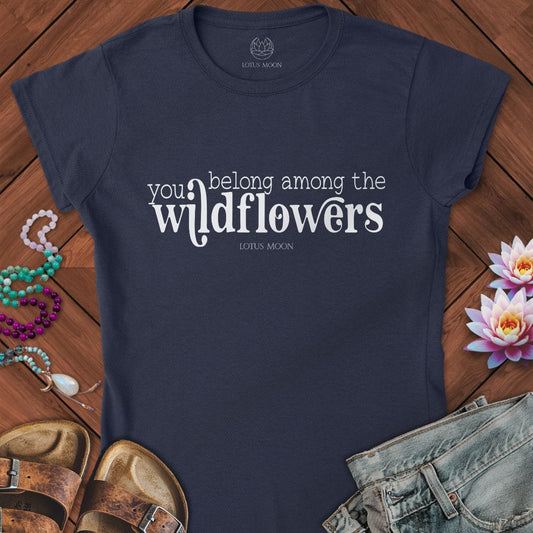 Wildflowers Fitted Tee Navy