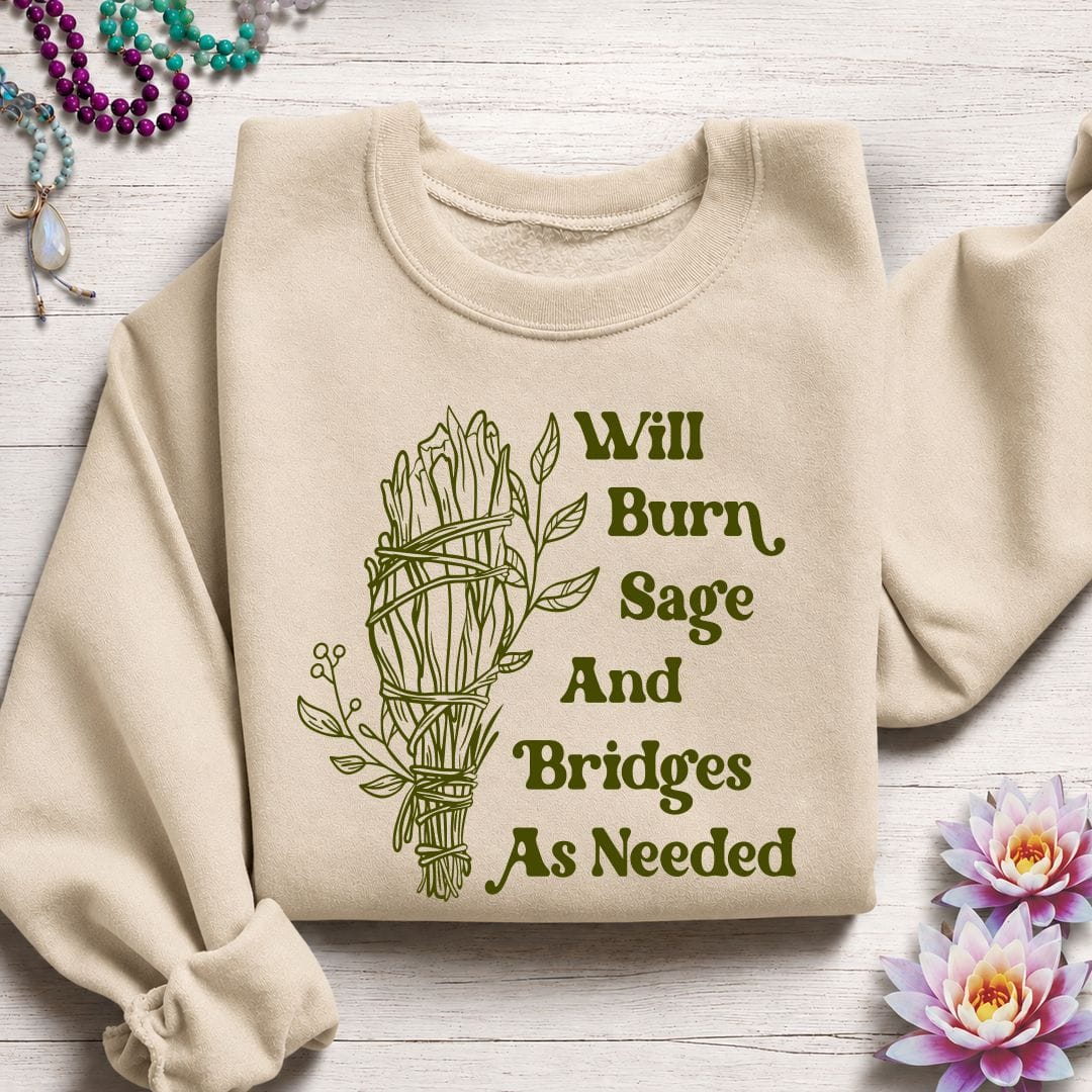 Will Burn Sage Sweatshirt Sand