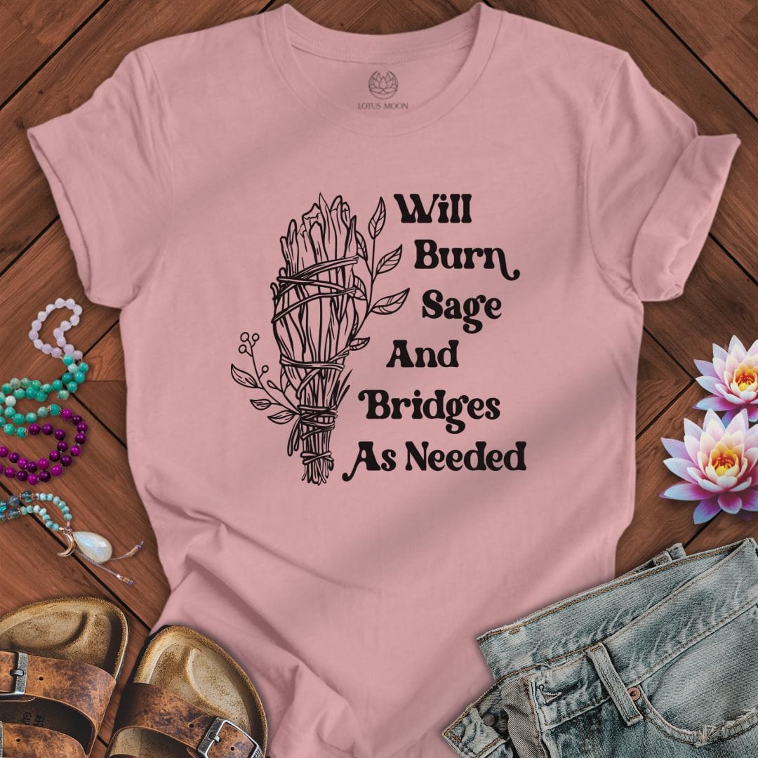 Lotus Moon Co. T-Shirt Will Burn Sage Tee Orchid / S
