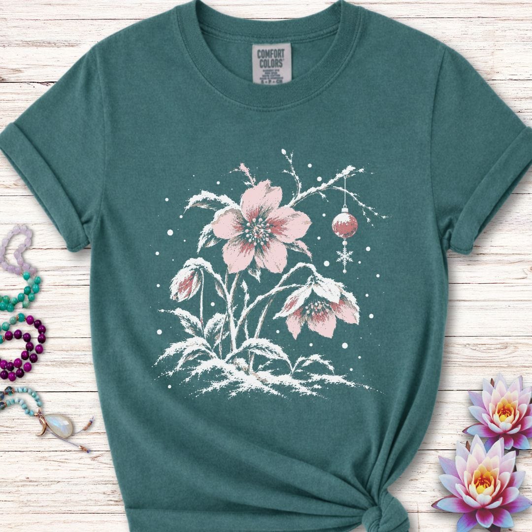 Winter Hellebore Premium Tee Blue Spruce