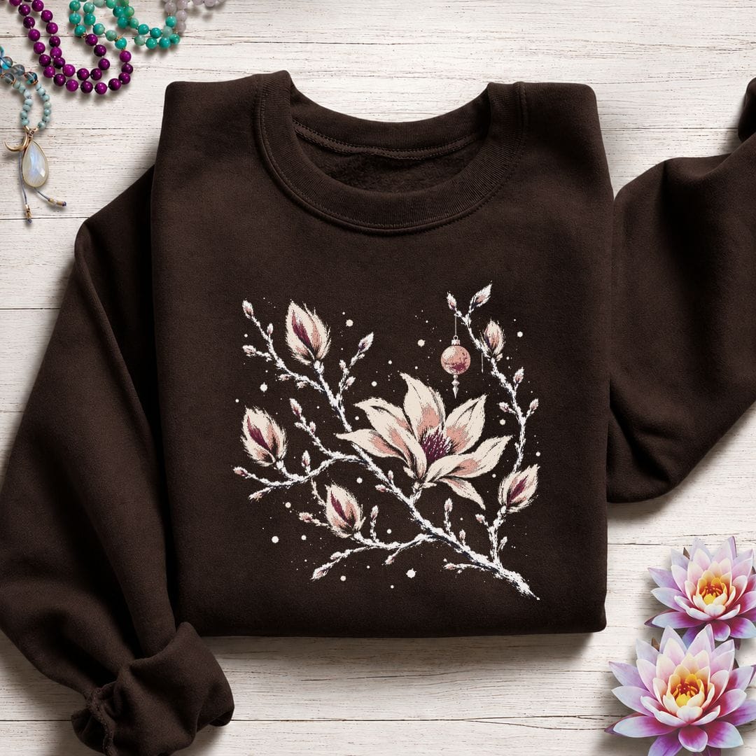 Winterland Magnolia Sweatshirt Dark Chocolate