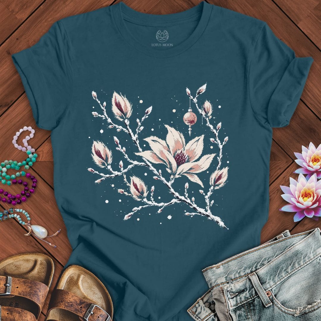 Winterland Magnolia Tee Deep Teal