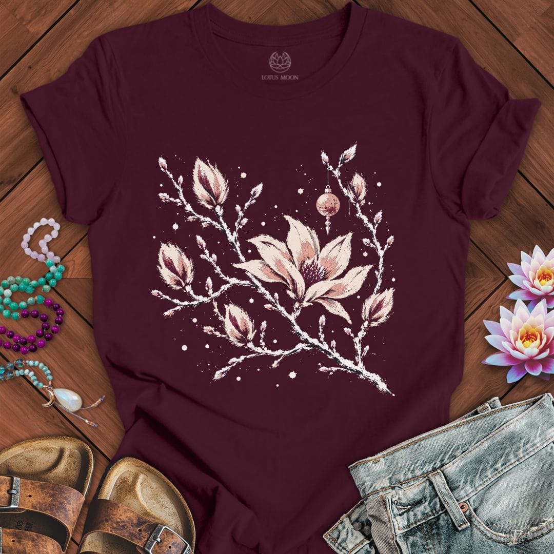 Winterland Magnolia Tee Maroon