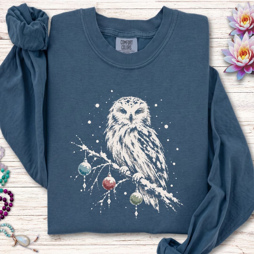Winterland Owl Long Sleeve Tee Midnight
