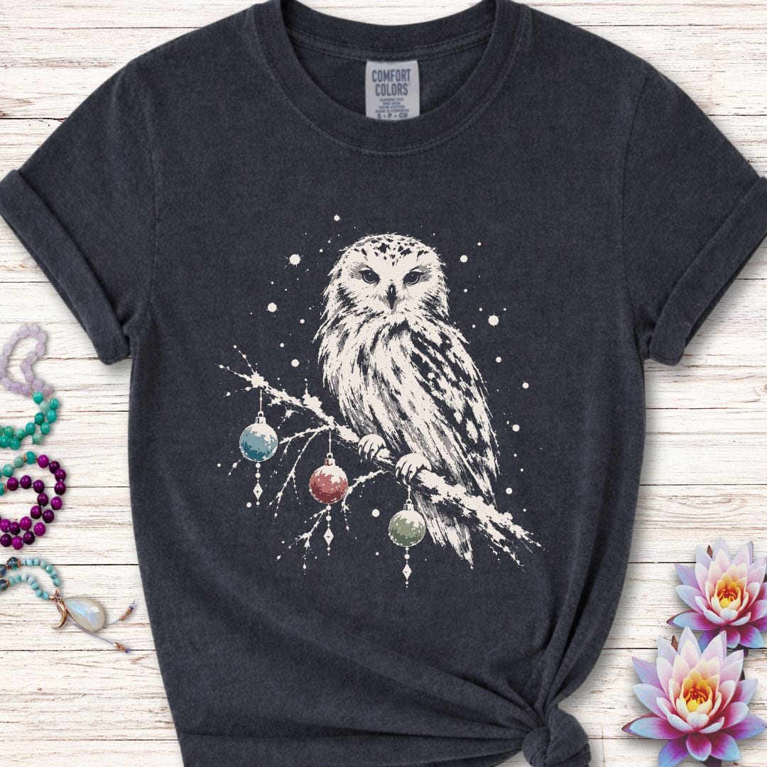 Winterland Owl Premium Tee Graphite