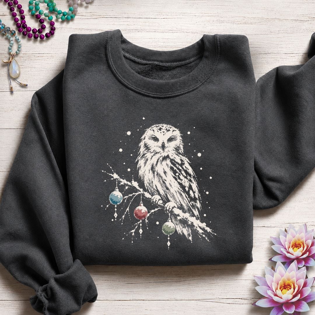 Winterland Owl Sweatshirt Dark Heather