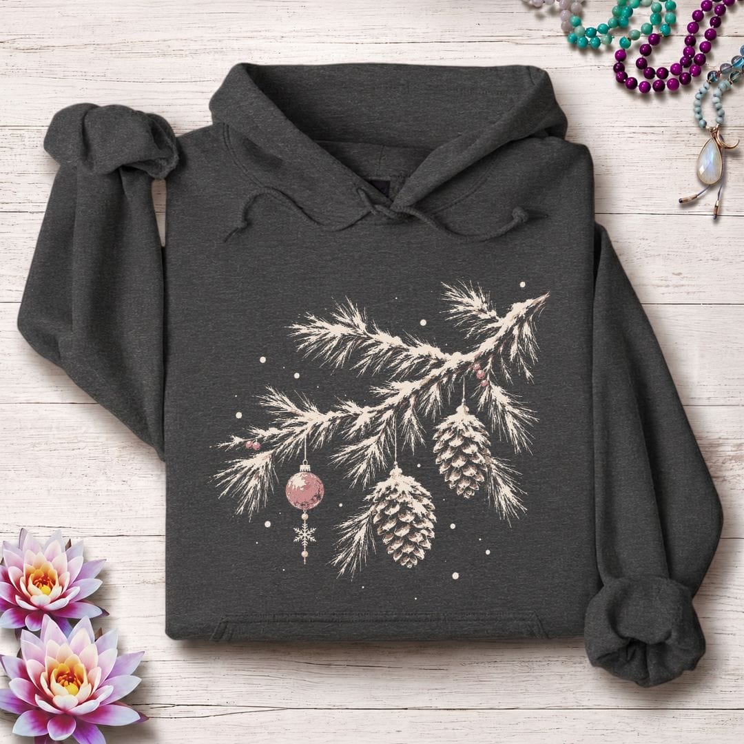 Winterland Pine Hoodie Dark Heather