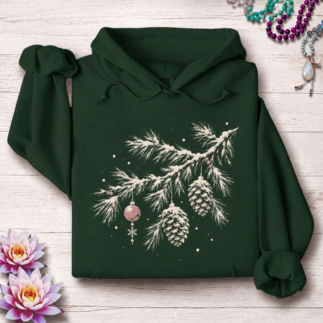 Winterland Pine Hoodie Forest Green