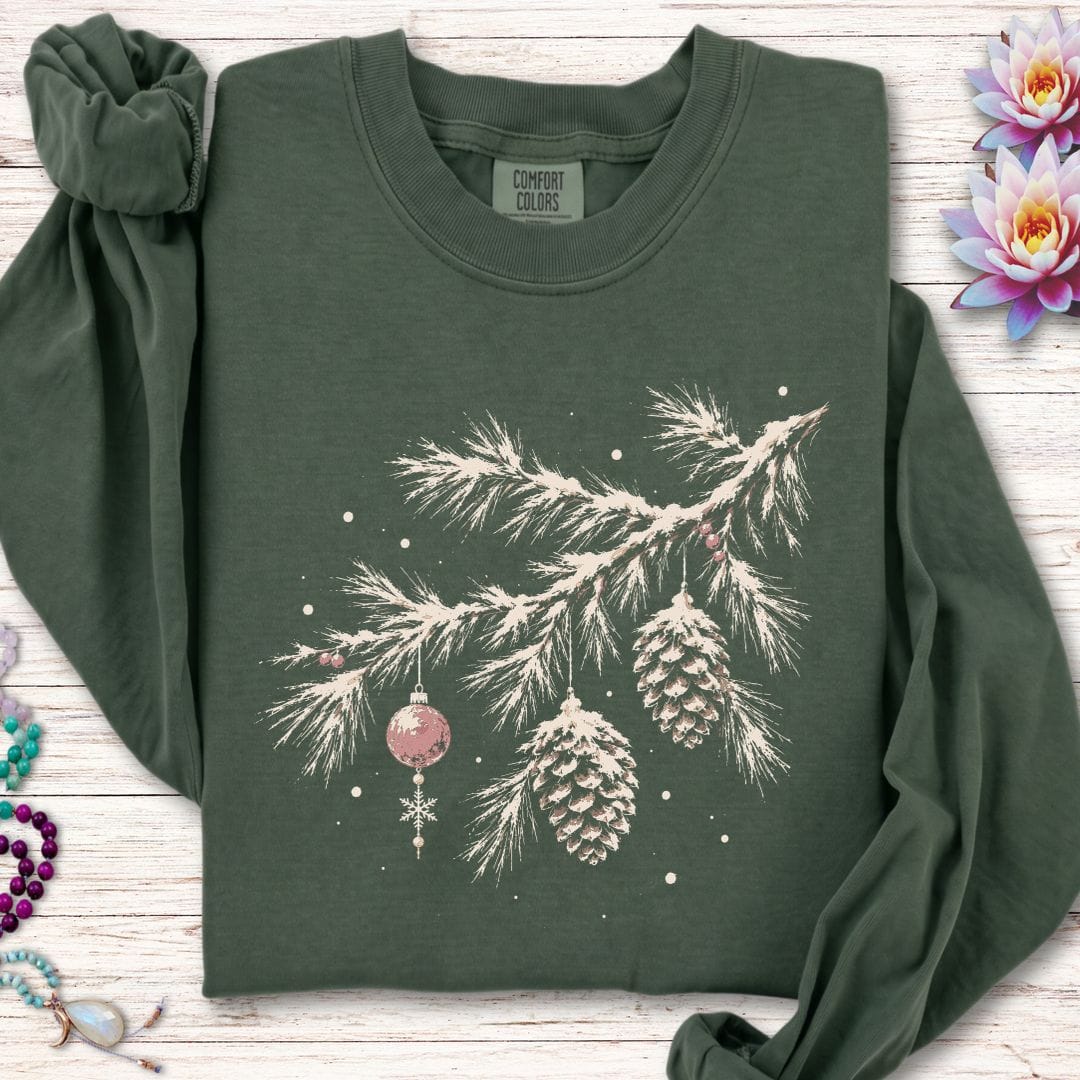 Winterland Pine Long Sleeve Tee Hemp