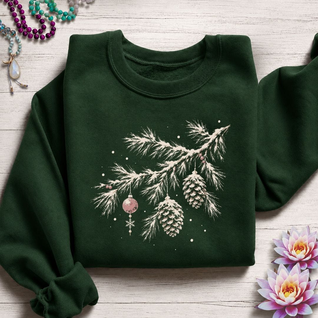 Winterland Pine Sweatshirt Forest Green