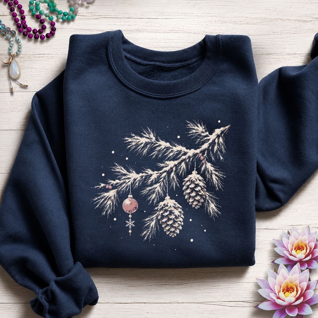 Winterland Pine Sweatshirt Navy