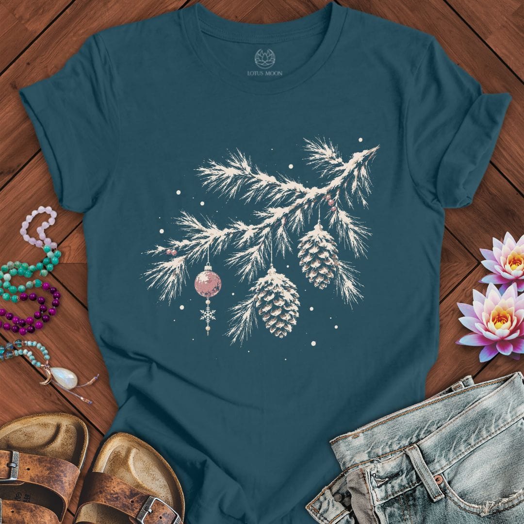 Winterland Pine Tee Deep Teal