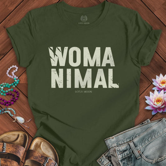 Womanimal Tee Military Green