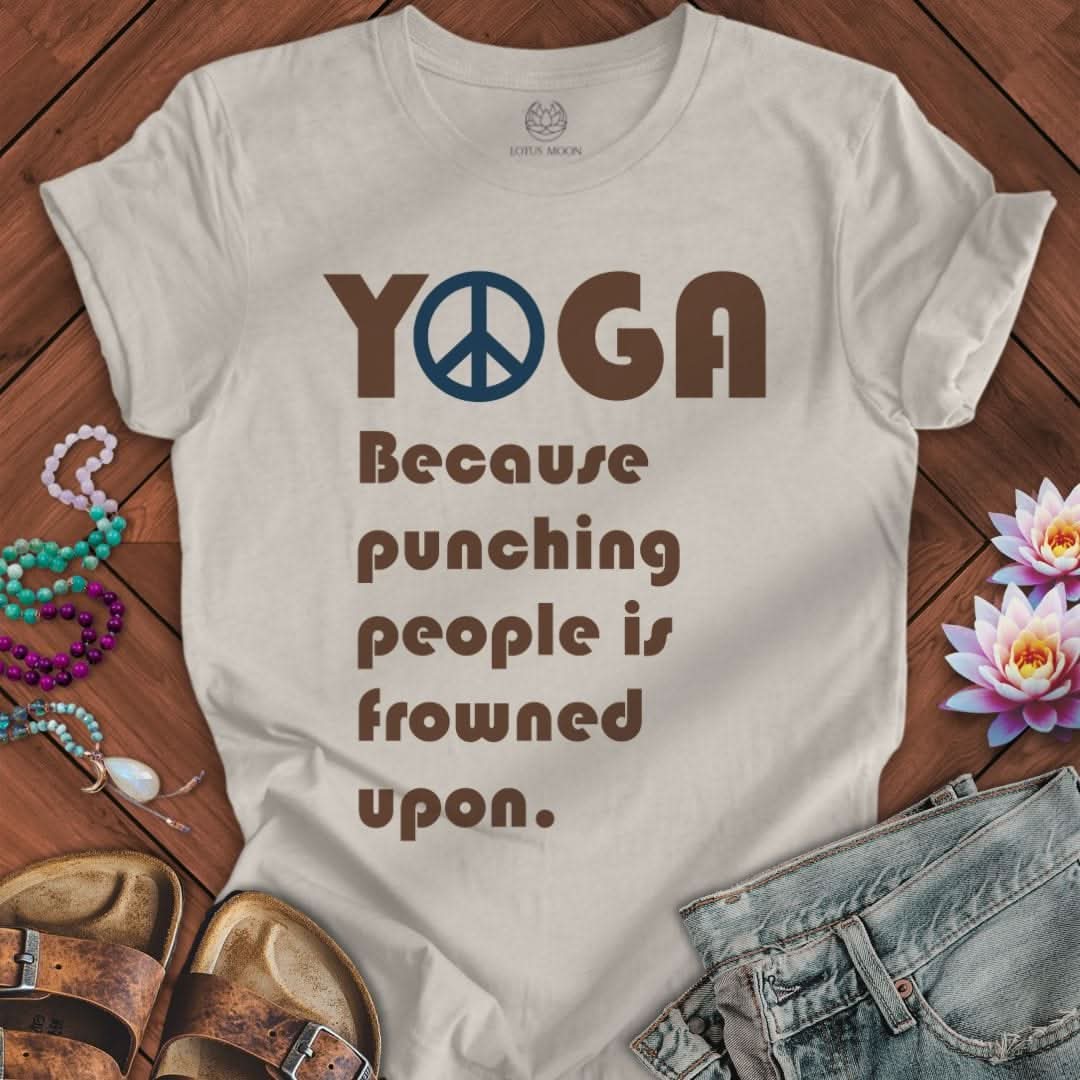 Yoga Instead Tee Heather Dust