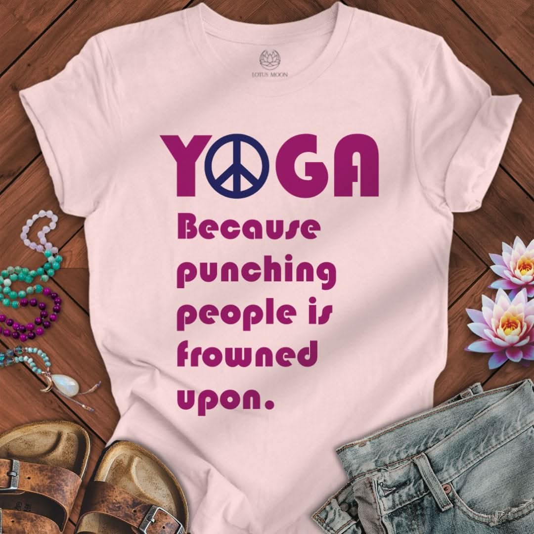 Yoga Instead Tee Soft Pink