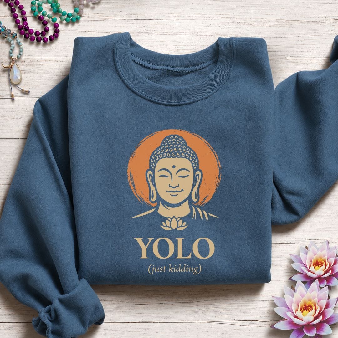 YOLO Sweatshirt Indigo Blue