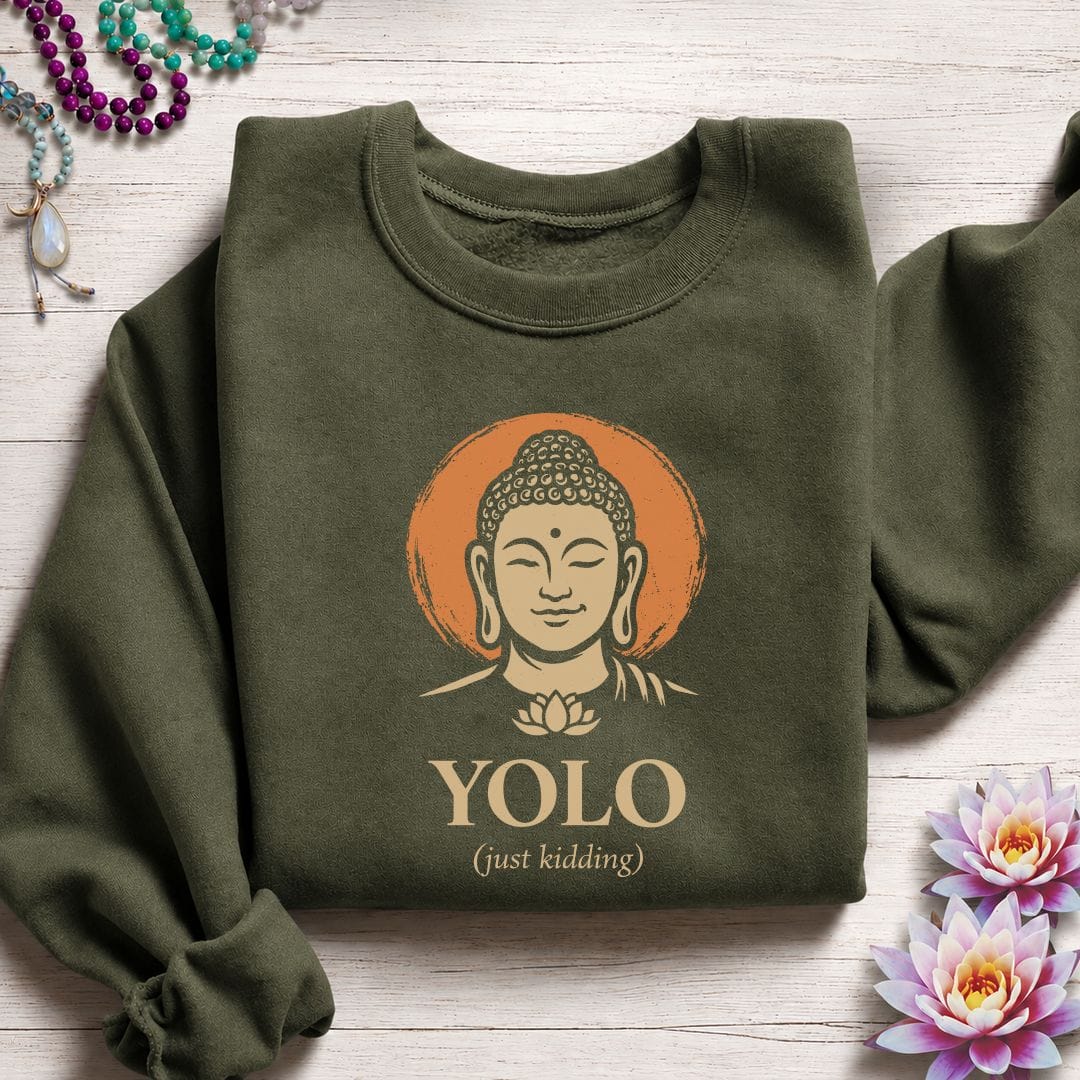 YOLO Sweatshirt Military Green