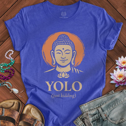 YOLO Tee Heather True Royal