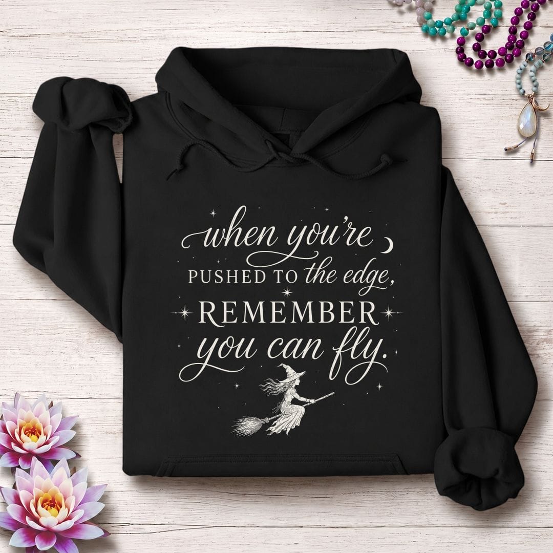 Printify Hoodie You Can Fly Hoodie Black / S